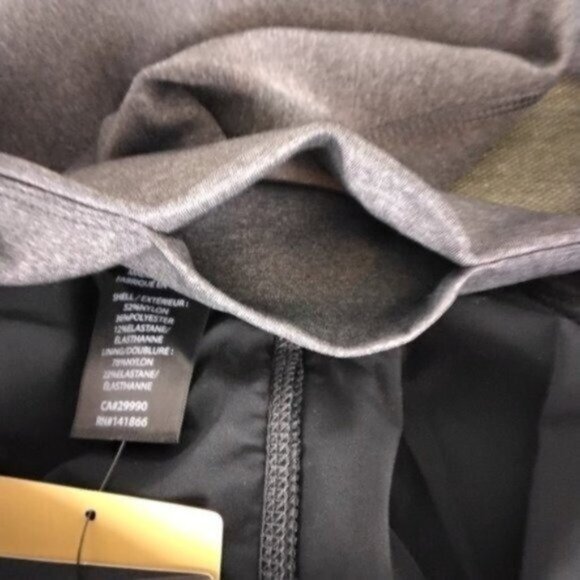 Aurum High-rise Colorblock Performance Cropped Leggings In Gray Size Large - Picture 5 of 6